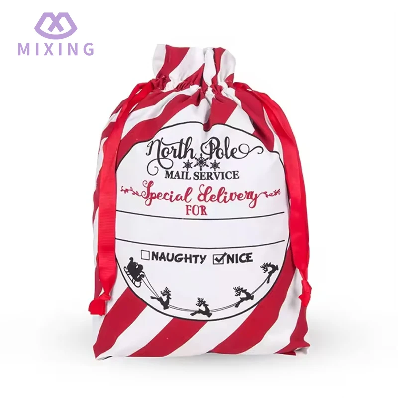 กระสอบฝ้ายคริสต์มาสซานต้า