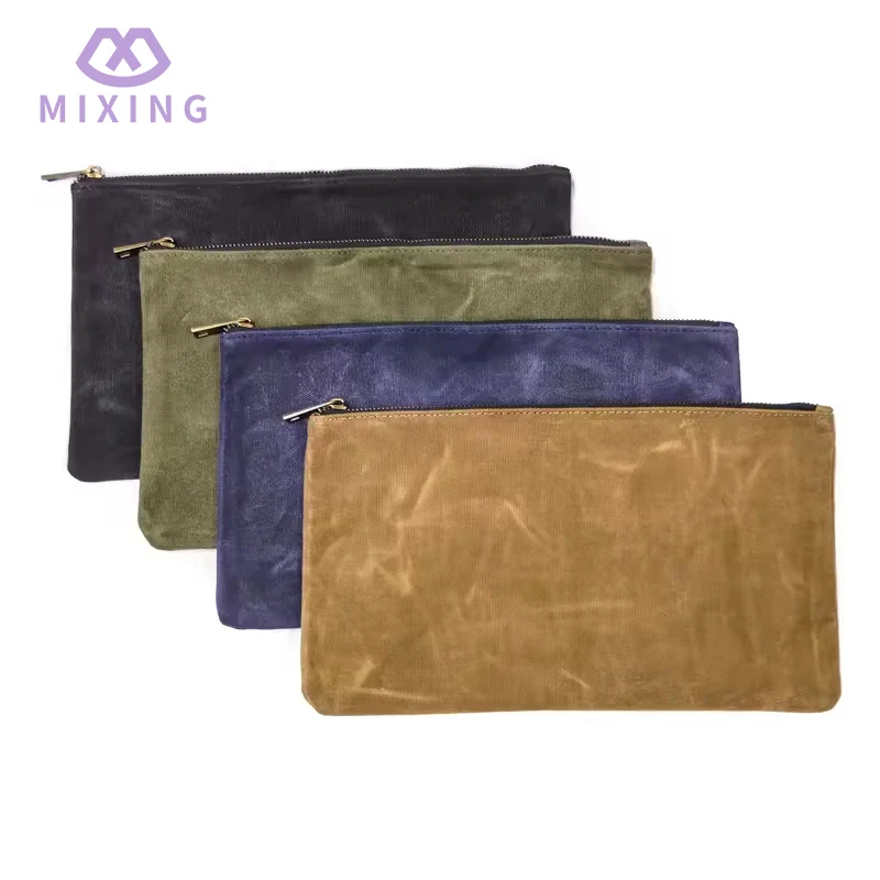 กระเป๋าใส่เครื่องมือผ้าแคนวาสแว็กซ์